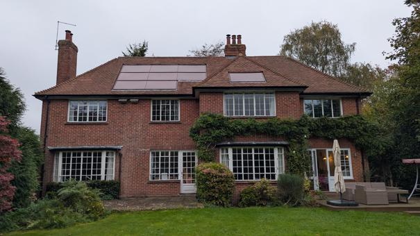 1950s home from rear