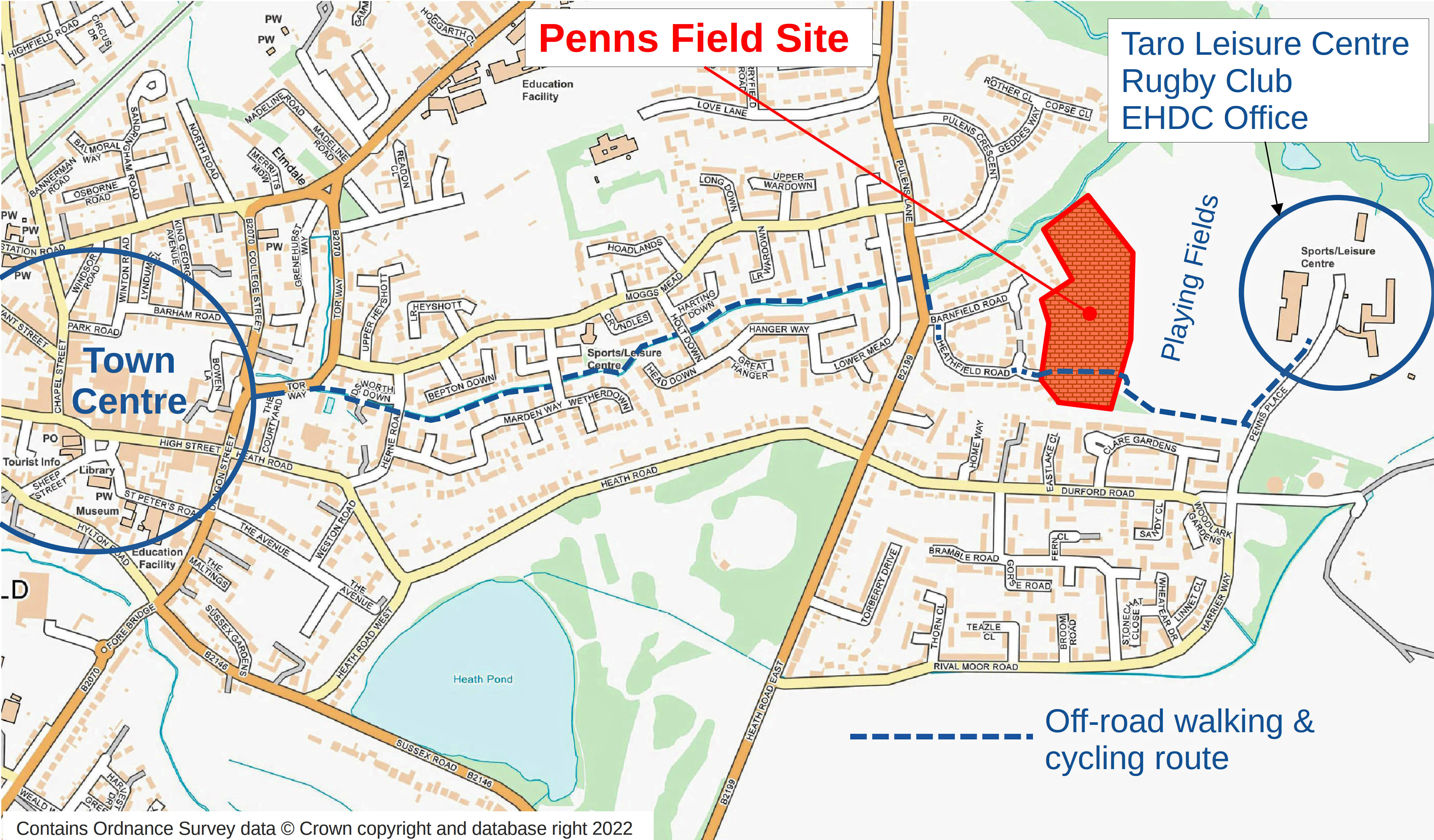 penns field map